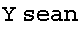 Y sean