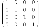 ( 1   0   0   0 )            0   1   0   0            0   0   1   0            0   0   0   1